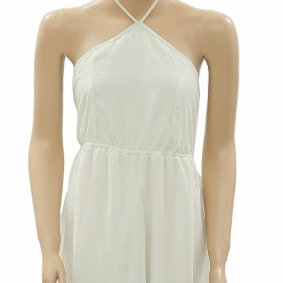 Charlotte Russe Dip & Dye Maxi Long Dress Sleeveless Halter Resort S NEW 200115 - Picture 2 of 5